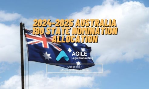 2024-2025 Subclass 190 State Nomination Visa Allocation across Australia